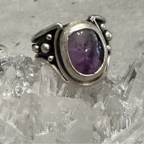 Acid Queen amethyst ring size 5.25 - Picture 5 of 7